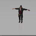 Stylish 3D Male Character In Gray Jacket Maroon Vest With Yellow Tool Belt Arms Outstretched