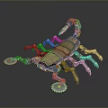 machine scorpion mecha scorpion sci-fi scorpion cartoon scorpion anime scorpion 3d model
