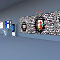 Modern All-in-One Machine Conclusion Electronic Message Wall 3d model