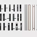 Different Types of Modern Door Handles with Various Designs and Metal Materials