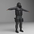 Next Generation Character Warrior Soldier Special Forces Drug Mask Terrorist Counter-terrorism Elite 3d model