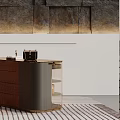 Modern Display Shelves With Wooden Metal Frame Glass Layers For Showroom Interior