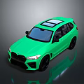 Green Sporty SUV With Panoramic Sunroof And Black Alloy Wheels