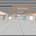 Modern Clothing Store Interior With Mannequin Display Spacious Layout And Stylish Ceiling Design 3d model