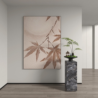 New Chinese abstract decorative painting 3d model