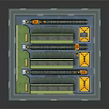 Logistics Center Model With Green Storage Containers Red Machinery And Yellow Loading Zones