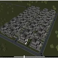 Scenic Detached Villas Community With Lush Green Trees And Neat Road Layout