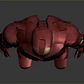 Iron Man Game And Movie Character With Red Gold Armor Blue Energy Core Standing