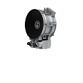 Industrial Precision Mechanical Device With Black Rotary Disk And Metal Structure