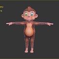 Monkey Monkey Cartoon Monkey Anime Monkey Stylized Monkey Fantasy Style Monkey Toy 3d model