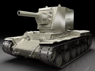 Detailed Military Tank Featuring Heavy Armor Cannon Tracked Chassis Design 3d model