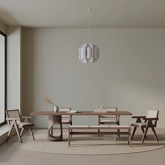 Modern table combination 3d model