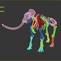 elephant skeleton elephant skeleton animal skeleton animal skeleton fossil animal skeleton fossil 3d model