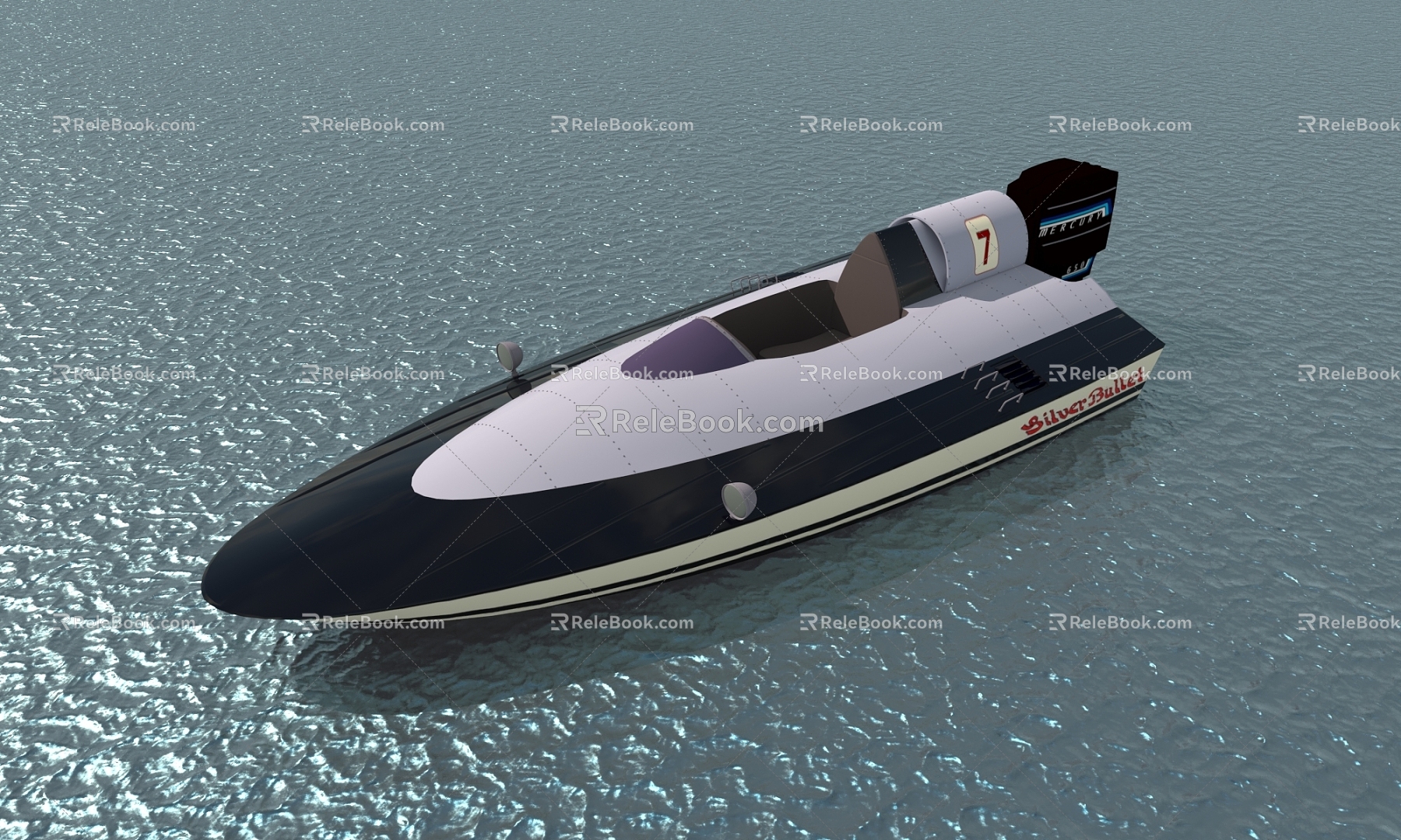 Yacht Speedboat 3d model