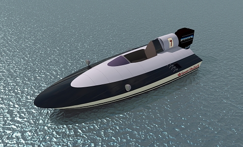 Yacht Speedboat 3d model