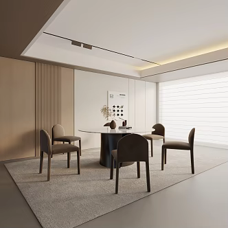 Modern dining table 3d model