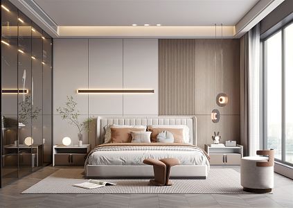 Modern Bedroom Home Bedroom 3d model