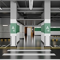 Underground parking 3d model