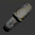Intricate Spiral Fossil Sculpture With Natural Textured Patterns And Detailed Carving