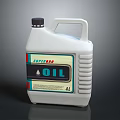 White Plastic Oil Container With SUPER BRO Brand And 2L Capacity