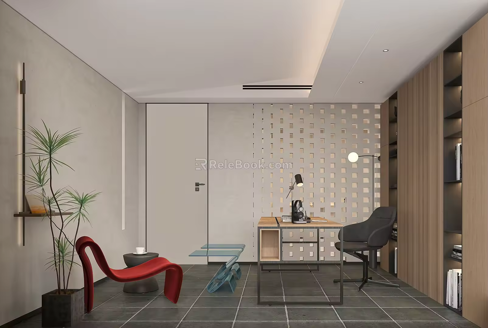 Modern Reception Room 3d model