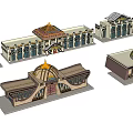 Traditional Hotel Building Exterior With Domed Roof And Ornate Decorative Elements