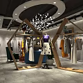 Modern Clothing Store Interior Design With Mannequins And Fashion Displays