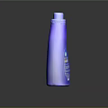 Household Laundry Detergent in Blue Plastic Bottle with Handheld Design and Foam Water Drop Pattern