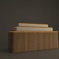 Modern Wooden Display Shelving Unit With Multi layer Storage For Retail Products