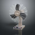 TRANE Tabletop Air Cooler Fan With Metal Mesh Cover And Black Blades Design