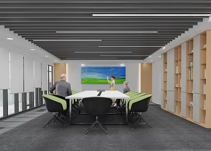 Modern Meeting Room Company Meeting Room 3d model