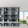 Light Luxury Bookcase Decorative Cabinet 3d model