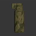 Camouflage Military Weapon With Cylindrical Shape Metal Top And Brown Pattern Design