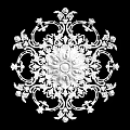 Carved Lamp Panels European-style Carved Building Components Gypsum Line Carved Corner Line Carved Craft Carved Silver Carved Corner Line 3d model