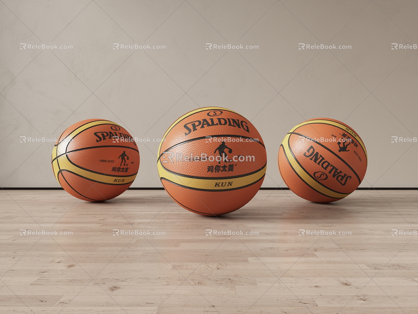 modern basketball 3d model