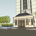 Modern High Rise Residential Complex With Swimming Pool And Lush Green Landscaping