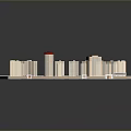 Modern Residential Complex With High Rise Buildings Green Park And Water Features