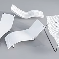 Modern White Outdoor Chairs with Curved and Woven Designs for Stylish Patio Decor