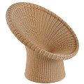 Modern Wicker Outdoor Chair With Unique Woven Design For Patio Garden Comfortable Stylish