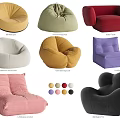 Bean Bag Chairs with Various Styles and Multiple Colors for Modern Living Room Decor
