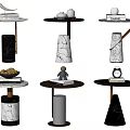 Modern round several sides round several corners several ornaments 3d model