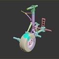 modern aircraft landing gear landing gear aircraft components 3d model