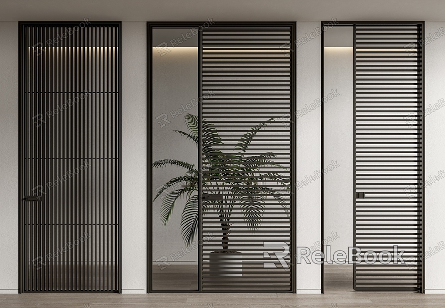 Modern sliding door grille sliding door sliding door screen partition sliding door model