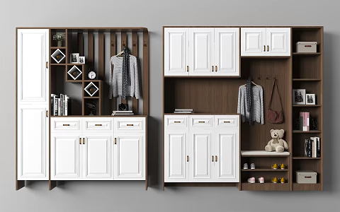 Light Luxury Shoe Cabinet Household Shoe Cabinet 3d model