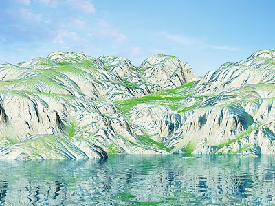 Modern Mountain 3d model Modern Mountain 3d model