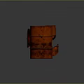 Red Industrial Barrels Damaged And Intact With Yellow Triangular Warning Signs