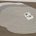 carpet round carpet irregular carpet 3d model