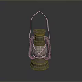 Classic Vintage Lantern With Metal Frame Glass Shade And Traditional Design