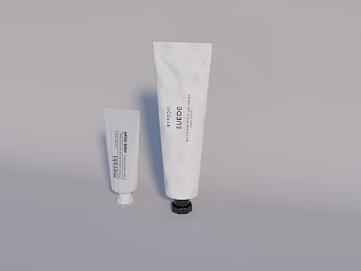 RITUALS White Tubes With Black Labels Hand Cream Perfume Cosmetics Two Sizes 3d model