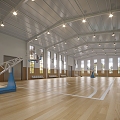 Indoor Basketball Hall 3d model